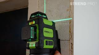 Křížový laser STREND PRO 3D MNO3CG - zelený paprsek 3-360