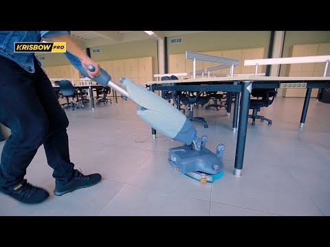Gambar Krisbow Mesin Scrubber & Dryer Upright Dengan 2 Sikat - Abu-Abu