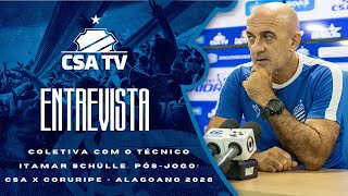 Coletiva pós-jogo com o técnico Itamar Schülle: CSA 3x0 Coruripe - 11.01.26