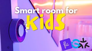 Smart room FOR KIDS - ft Flic Twist + Govee neon rope light