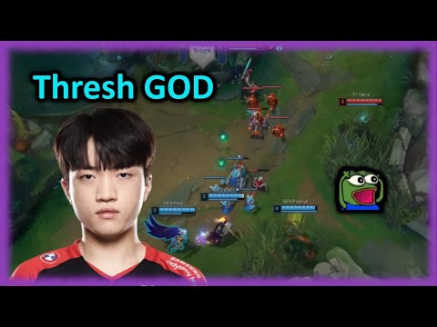 T1 Keria Thresh godly dodge and hook | T1 vs GENG | LCK Spring Playoffs 2023