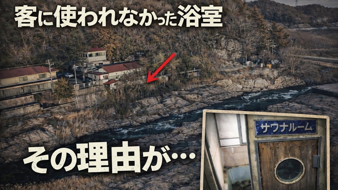 誰も使えなかった浴室…崖沿いの廃店に残された“封印サウナ”の真相