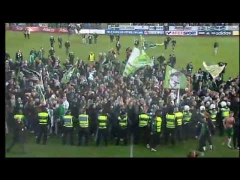 Fotboll : Ängelholms FF vs Hammarby IF - Segermål och segerjubel (2011-10-22)