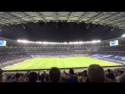 Torcida do Cruzeiro A IMAGEM DO CRUZEIRO RESPLANDECE hino nacional