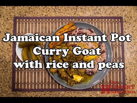 Jamaican Instant Pot Curry Goat and Rice & Peas with...