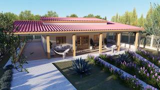 Casa de Campo com 3 Quartos e Varandas em Todo o Entorno |