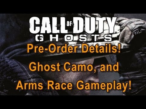 Call of Duty Ghosts: Pre-Order Details! Gamestop! "Ghost Camo" and "Arms Race" TDM 150