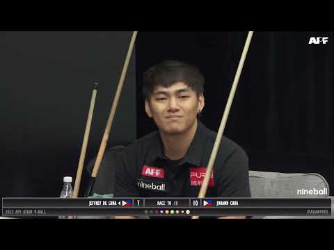 Jeff De Luna (PHI) vs Johann Chua (PHI) | Last 16 Highlights | APF Asian 9-Ball Open 2022