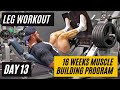 CHRIS BUMSTEAD leg workout DAY 13 | Leg day w/ @Chris Bumstead #bodybuilding #fitness