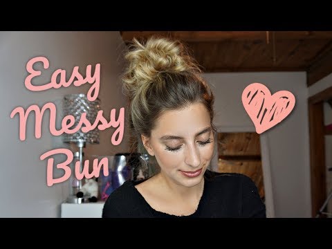 How To: A True Messy Bun Top Knot Tutorial - Quick &...