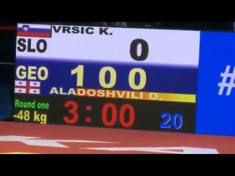 European Judo Championships - 2016 - VRSIC, Kristina (SLO)-ALADOSHVILI, Olga (GEO)