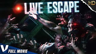 LIVE ESCAPE HORROR | HD ZOMBIE HORROR MOVIE | FULL SCARY FILM IN ENGLISH | V MOVIES