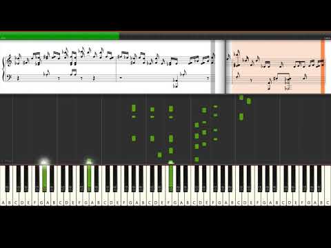 Chopin Etude in G-flat, Op. 10, No. 5. Piano Tutorial Synthesia (Sheet Music + midi)