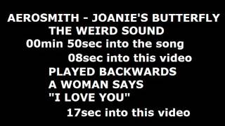Aerosmith - Joanie's Butterfly Secret Message