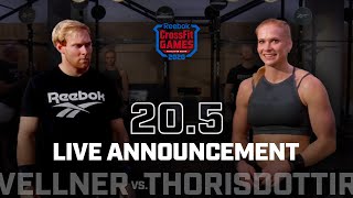 Pat Vellner vs. Annie Thorisdottir — CrossFit Open Announcement 20.5