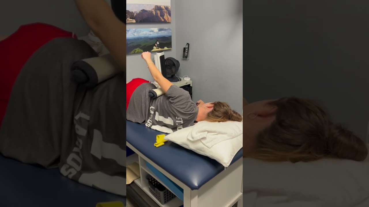 Shoulder dislocation rehab - early phase #physio #physicaltherapy #shoulderexercises