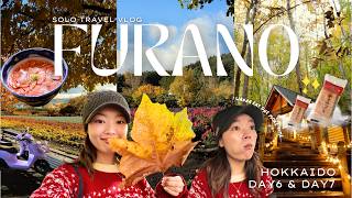 HOKKAIDO SOLO VLOG DAY 7 in FURANO 🪻💜 | Local Japanese Food, My Hostel Reviews, & must-visit spots!