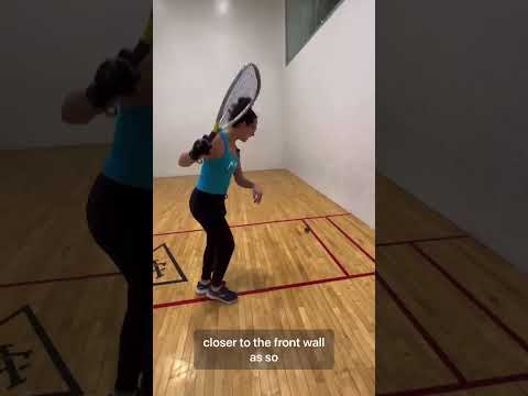Pinch shot should be different based on where you are in the court! #racquetball #sports #fast #ball