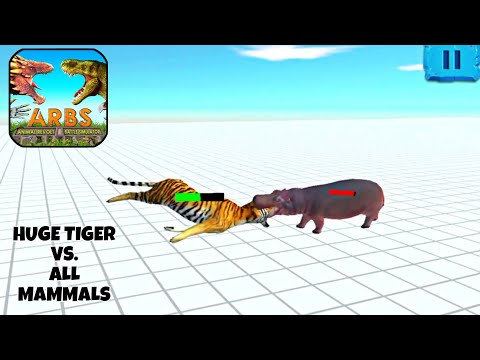 Huge Tiger Vs. All Mammals fight | Animal Revolt Battle Simulator gameplay