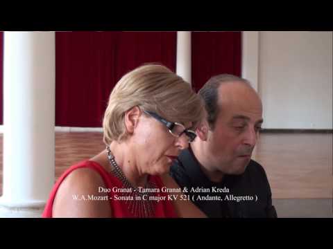 Duo Granat plays Mozart - Sonata in F Major KV 521 for 4 hands