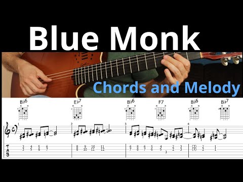 Blue Monk | Chords & Melody | Guitar Tab