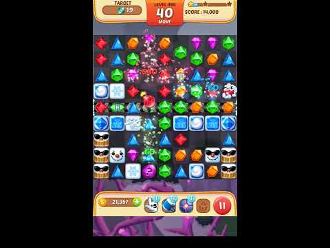 Jewel Match King Level 495 - Walkthrough ( No Booster )