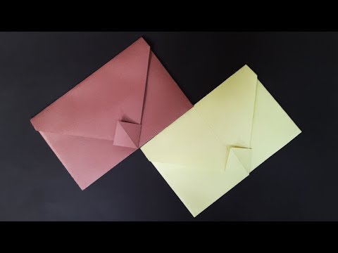 Envelope Making tutorial with Paper - DIY Easy Origami Envelope Video