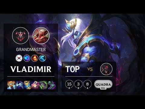 Vladimir Top vs Lucian - KR Grandmaster Patch 11.12