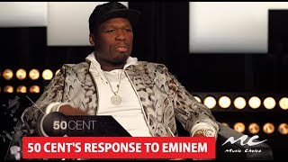 50 Cent Reaction To Eminem BET Cypher For Donald Trump At Hip Hop Awards