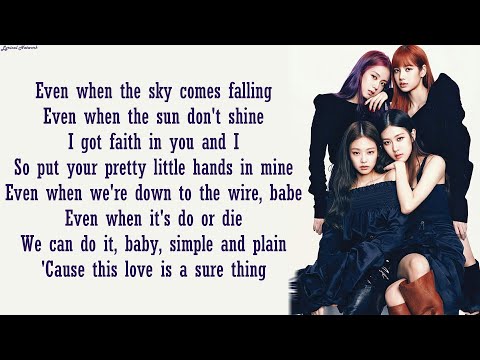 BLACKPINK - Sure Thing (Miguel Cover) | Lyrics