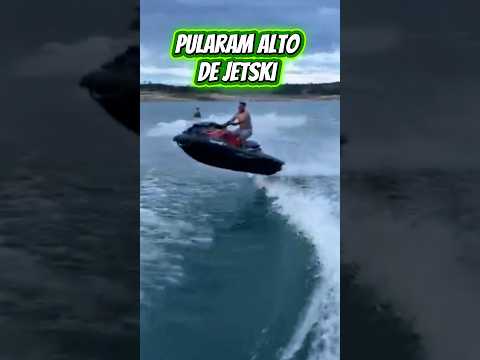 Ramparam alto de jetski Seadoo 300 cavalos 😎 CAÍRAM? #motoaquatica #salto #yamaha