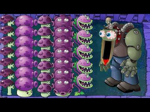 All Shroom Vs All Zombies Vs Giga Gargantuar Vs Dr Zomboss - Plants Vs Zombies Hack #pvz #mobilegame