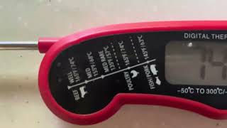 Digital Meat Thermometer, Waterproof Instant Read Food Thermometer for Cooking and Grilling Review