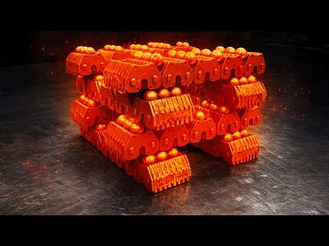 From Timing Chain & Bearing Balls to a Damascus Tanto Sword | Scrap to Blade