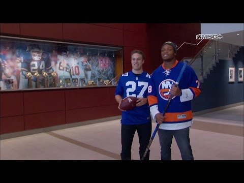 Anders Lee Tours Giants Facility with Romeo Okwara | New York Islanders