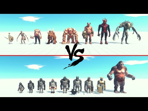 Infernals Vs Mutant Primates ARBS | Animal Revolt Battle Simulator