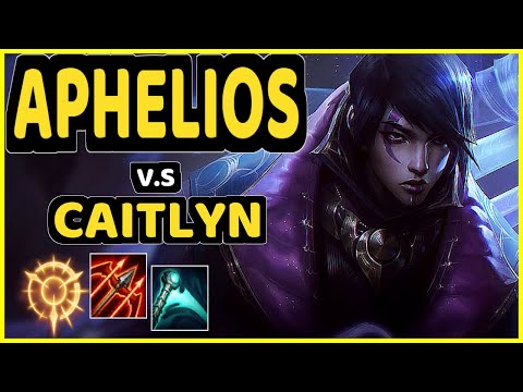 YEN (APHELIOS) vs CAITLYN - BOTTOM ADC GAMEPLAY - NA Ranked GRANDMASTER