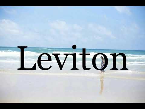 How To Pronounce Leviton🌈🌈🌈🌈🌈🌈Pronunciation Of Leviton