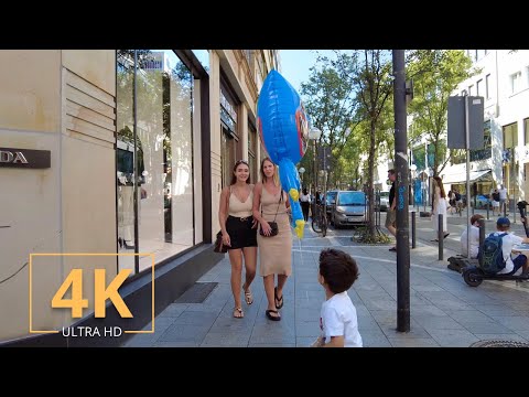 Frankfurt, Germany 🇩🇪 Street Walk | 4K | Tour | am Main, Deutschland | Virtual Walking | 2022