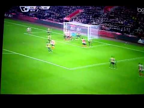 Fonte Goal Southampton 3-0 Arsenal