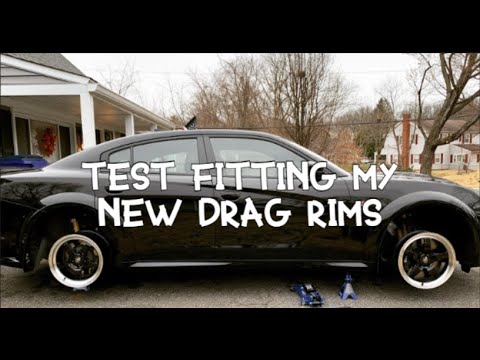 Test fitting my Forgestar D5 rims on my Widebody Scat Pack