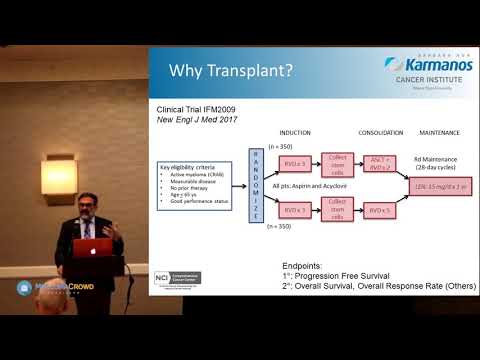 MCRT Detroit 2017: Jeffrey Zonder, MD on Combo Regimens, Transplants, and Clinical Trials