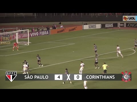 Gols: São Paulo 4 x 0 Corinthians