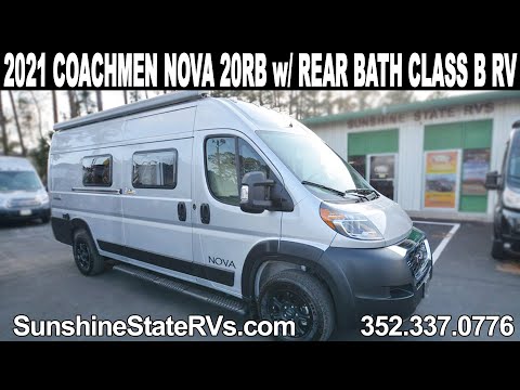 New 2021 Coachmen Nova 20RB w/ Rear Bath Class B RV on Dodge Promaster 3500 Chassis