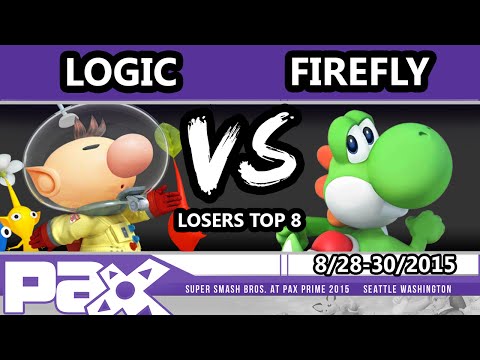 PAX Prime 2015 - Firefly (Yoshi) Vs. Logic (Olimar, Diddy Kong) - Losers Top 8 - Smash Wii U