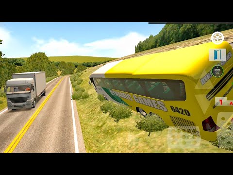 Hill road bus fail ! World bus driving simulator ! gameplay