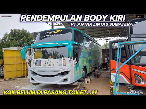 PT ANTAR LINTAS SUMATERA BODY KIRI SUDAH DI DEMPUL SAMA OM IMAN STEVEN....!!!