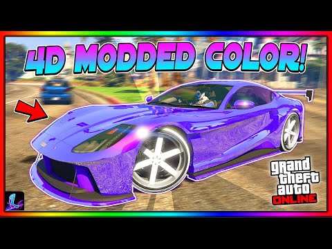 *EASY* 4D MODDED PAINTJOB ON ANY CAR IN GTA 5 ONLINE! (Modded Crew Color Paintjob Tutorial)
