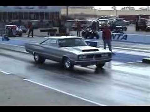 1966 Dodge Coronet and 1949 Hudson drag cars testing