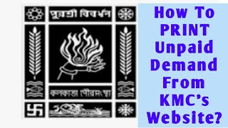 Print Unpaid Demand Online From KMC